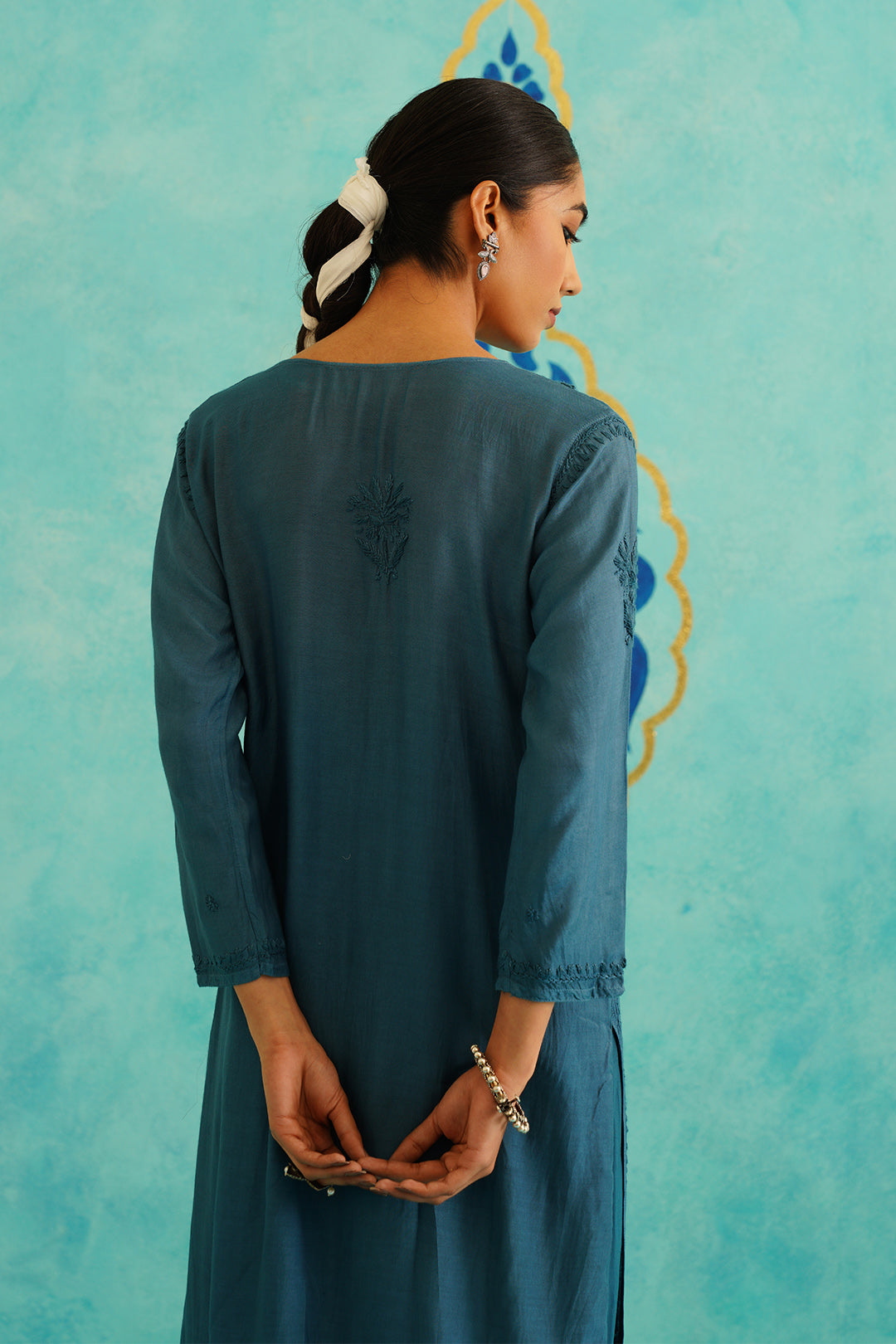 FIZA - SET OF TWO IN TEAL BLUE