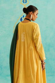 NAZIA - SET OF THREE IN MUSTARD - GREEN