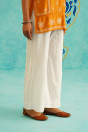 COTTON BAKHIYA CHIKAN PANTS