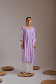 NISHAT - SET OF TWO WITH PALAZZO IN LILAC